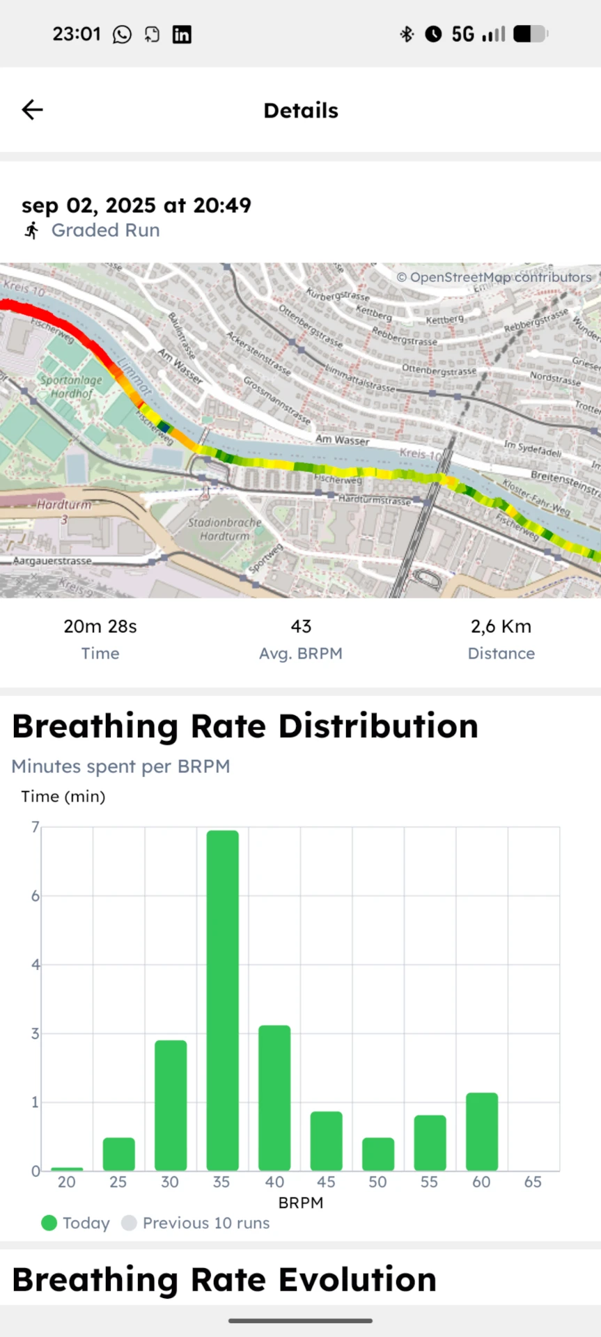 Route and breathing together